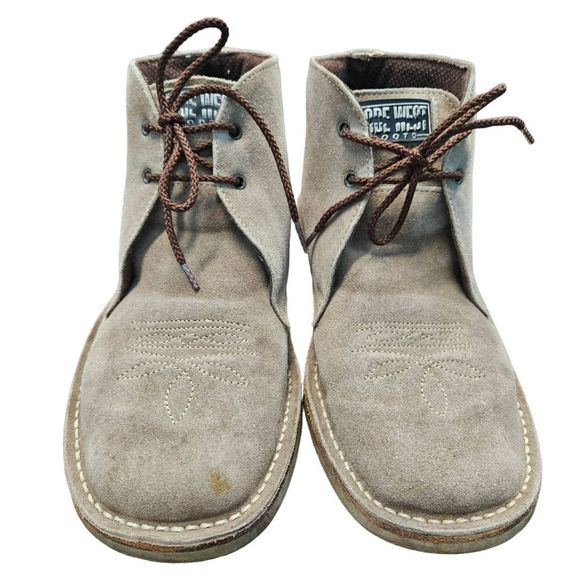 Code West Gray Suede Chukka Boots Men's Size 9.5 - Picture 5 of 11
